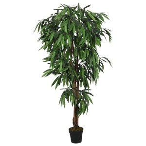 vidaXL Umelý mangový strom 900 listov 180 cm zelený
