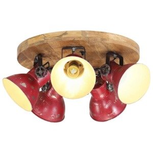 vidaXL Závesná lampa 25 W šmuhovaná červená 50x50x25 cm E27