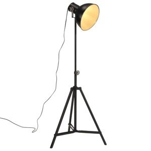 vidaXL Podlahová lampa 25 W čierna 61x61x90/150 cm E27