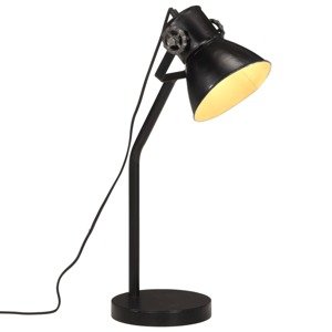 vidaXL Stolová lampa 25 W čierna 17x17x60 cm E27