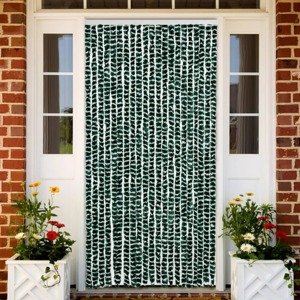 vidaXL Záves proti hmyzu zelený a biely 90x200 cm ženilka
