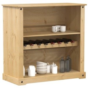 vidaXL Skrinka na víno Corona 107,5x51x105,5 cm borovicový masív