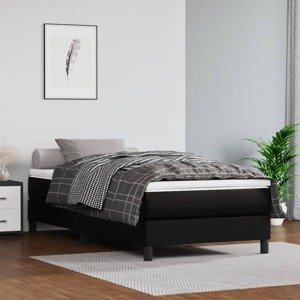 vidaXL Matrac s taštičkovými pružinami čierny 120x190x20 cm umelá koža