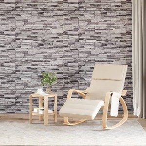 vidaXL 3D nástenné panely 10 ks svetlosivé 100x50 cm EPS