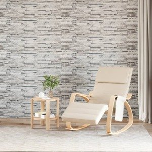 vidaXL 3D nástenné panely 14 ks svetlosivé 100x25 cm EPS