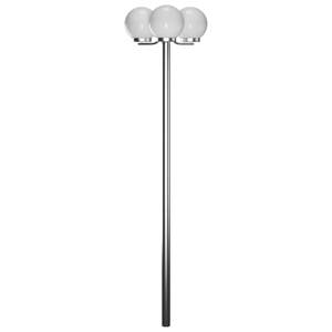 vidaXL Záhradné svietidlo so stĺpikom, 3 lampy 220 cm