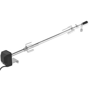 vidaXL Grilovací ražeň s motorčekom, oceľ, 1200 mm
