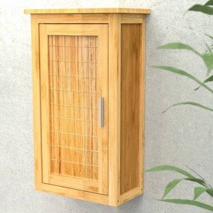 EISL Vysoká skriňa s dvierkami bambus 40x20x70 cm