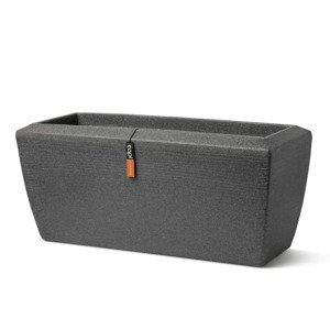 Capi Kvetináč Arc Granite obdĺžnik 90x35x40 cm antracitový