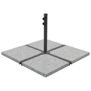 vidaXL Závažie pre dáždnik sivé 25 kg žulové štvorcové