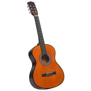 vidaXL Klasická gitara pre začiatočníkov a deti 3/4 36" lipové drevo
