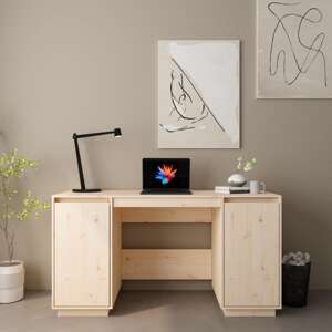 vidaXL Stolík 140x50x75 cm masívne borovicové drevo