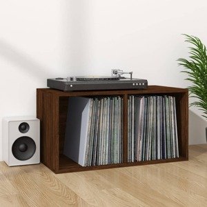 vidaXL Úložný box na vinyly, hnedý dub 71x34x36 cm, kompozitné drevo