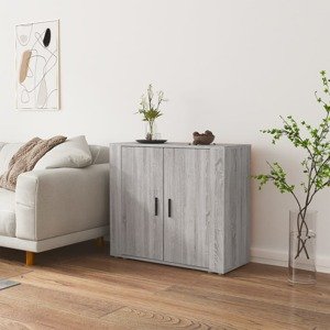 vidaXL Komoda sivý dub sonoma 80x33x70 cm spracované drevo