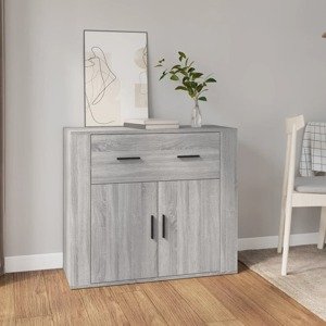 vidaXL Komoda sivý dub sonoma 80x33x70 cm spracované drevo