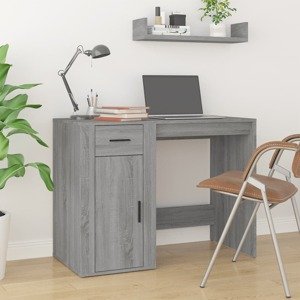 vidaXL Stôl sivý dub sonoma 100x49x75 cm spracované drevo