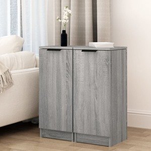 vidaXL Komody 2 ks sivý dub sonoma 30x30x70 cm spracované drevo