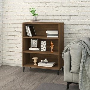 vidaXL Komoda hnedý dub 69,5x32,5x90 cm spracované drevo