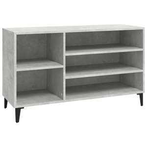 vidaXL Botník betónovo sivý 102x36x60 cm spracované drevo