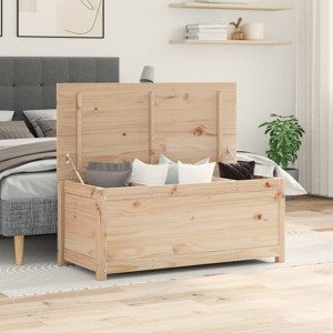vidaXL Úložný box 110x50x45,5 cm masívna borovica