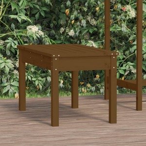 vidaXL Záhradná lavica medovohnedá 80x44x45 cm masívna borovica