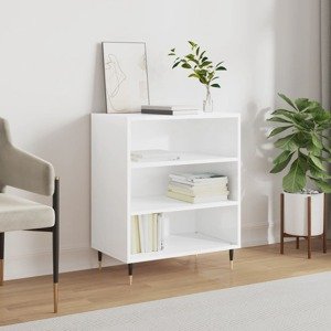 vidaXL Komoda lesklá biela 57x35x70 cm kompozitné drevo