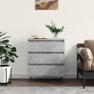 vidaXL Komoda betónovo sivá 60x35x70 cm spracované drevo