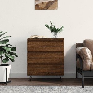 vidaXL Komoda hnedý dub 60x35x70 cm spracované drevo