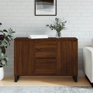 vidaXL Komoda hnedý dub 104x35x70 cm kompozitné drevo