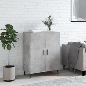 vidaXL Komoda betónovo sivá 69,5x34x90 cm kompozitné drevo