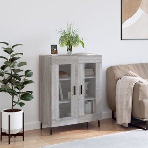 vidaXL Komoda sivý dub sonoma 69,5x34x90 cm kompozitné drevo