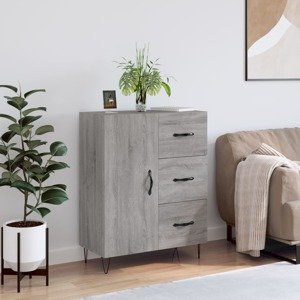 vidaXL Komoda sivý dub sonoma 69,5x34x90 cm kompozitné drevo
