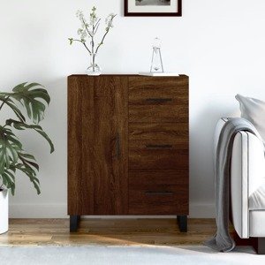 vidaXL Komoda hnedý dub 69,5x34x90 cm kompozitné drevo