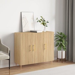 vidaXL Komoda dub sonoma 90x34x80 cm kompozitné drevo