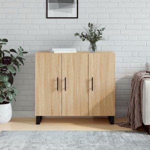 vidaXL Komoda dub sonoma 90x34x80 cm kompozitné drevo