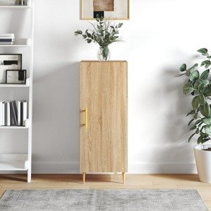 vidaXL Komoda dub sonoma 34,5x34x90 cm spracované drevo