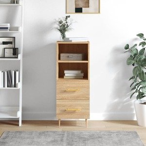 vidaXL Komoda dub sonoma 34,5x34x90 cm spracované drevo