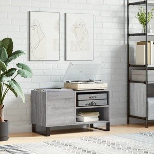 vidaXL Skrinka na platne sivá sonoma 85x38x48 cm kompozitné drevo