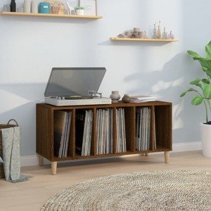 vidaXL Skrinka na platne hnedý dub 100x38x48 cm kompozitné drevo