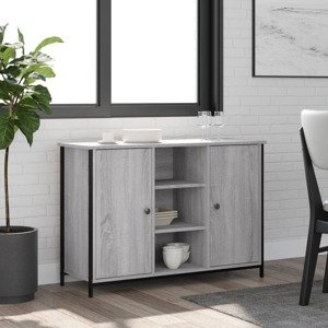 vidaXL Komoda sivá sonoma 100x35x70 cm kompozitné drevo