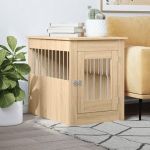 vidaXL Nábytková prepravka pre psa dub sonoma 55x80x68 cm kompoz.drevo