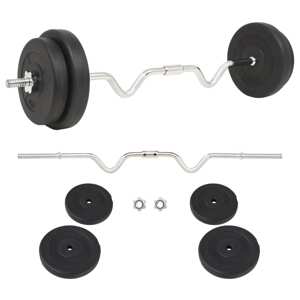 vidaXL Súprava barbell činiek, 30 kg