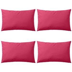 vidaXL Vankúše do exteriéru 4 ks 60x40 cm ružové