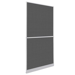 vidaXL Biela sieťka proti hmyzu na dvere, s pántmi 100x215 cm