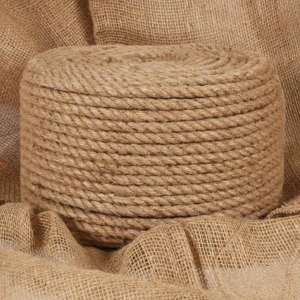 vidaXL Lano zo 100% juty 14 mm 250 m