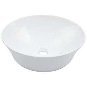 vidaXL Umývadlo biele 41x12,5 cm keramické