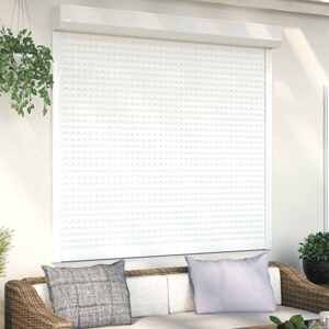 vidaXL Predokenná roleta, hliník 160x150 cm, biela