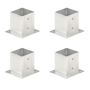 vidaXL Kotvy na stĺpiky 4 ks 121 mm galvanizovaný kov