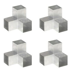 vidaXL Trámové spojky 4 ks v tvare Y 101x101 mm pozinkovaný kov
