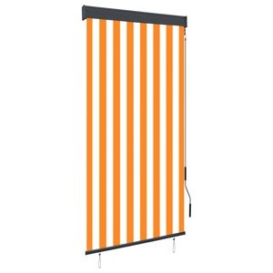 vidaXL Vonkajšia zatemňovacia roleta 80x250 cm biela a oranžová